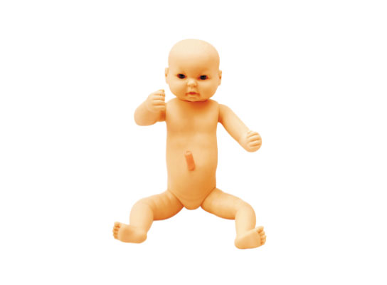 高級出生嬰兒附臍帶模型(男嬰\女嬰任選柔軟型，重量3200克)